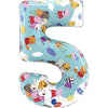 Ballon XL Peppa Pig Numéros 5 (rempli d'hélium) 