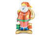XL Stehender Weihnachtsmann AirLoonz Ballon (zum selber aufblasen mit Luft)