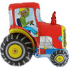 Ballon tracteur XL bleu (rempli d'hélium) 