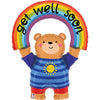 Ballon arc-en-ciel XXL Feeling Better Soon (rempli d'hélium) 
