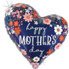 Ballon coeur XXL Happy Mothers Day (rempli d'hélium) 