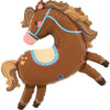 Ballon marron cheval XXL (rempli d'hélium) 