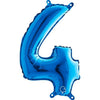 Numbers balloon gold 4 
