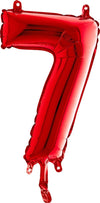 Zahlen Ballon rot 7