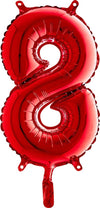 Zahlen Ballon rot 8