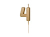 Bougie chiffre or 4 