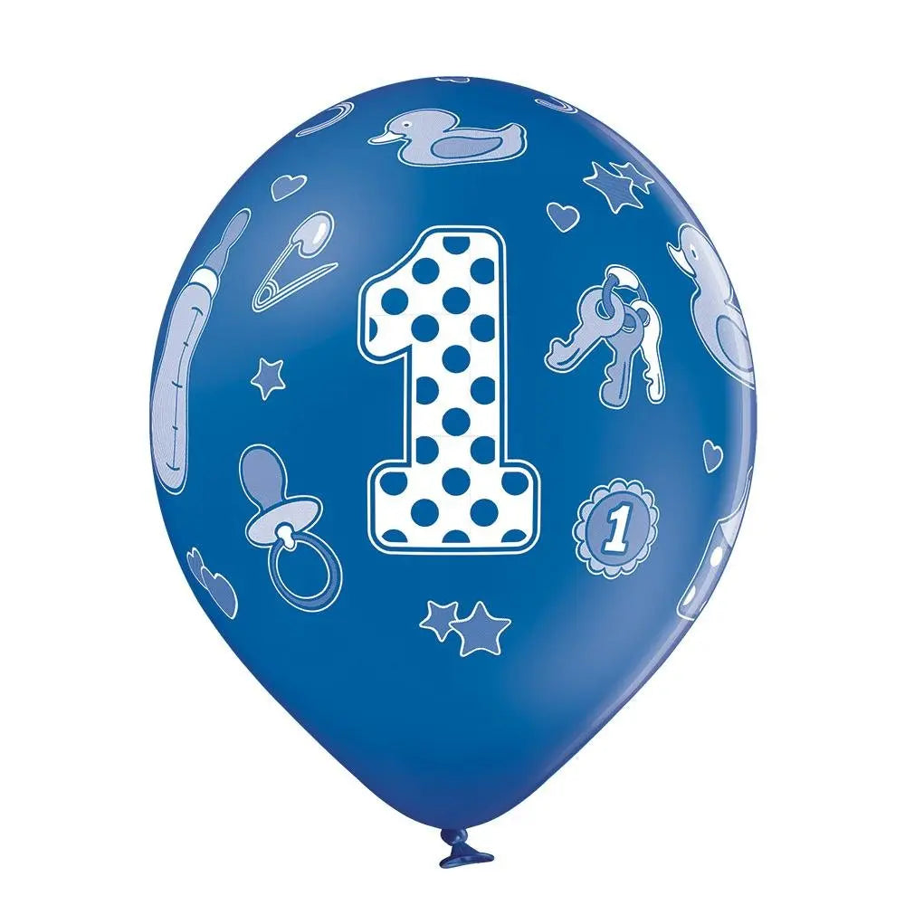 1 Jahr Geburtstag Boy Ballon - Latex bedruckt