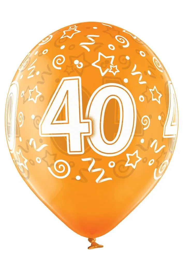 40 Jahre Geburtstag Ballon - Latex bedruckt
