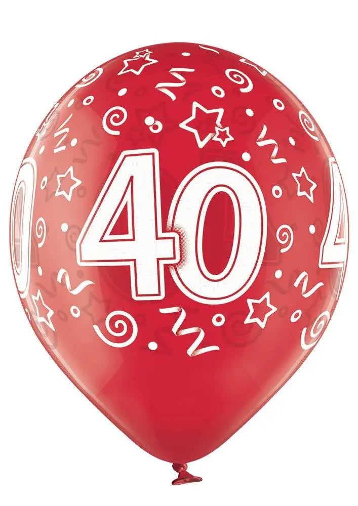 40 Jahre Geburtstag Ballon - Latex bedruckt