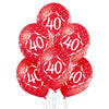 🎈40 ans ballon rouge - montgolfière 🎈 