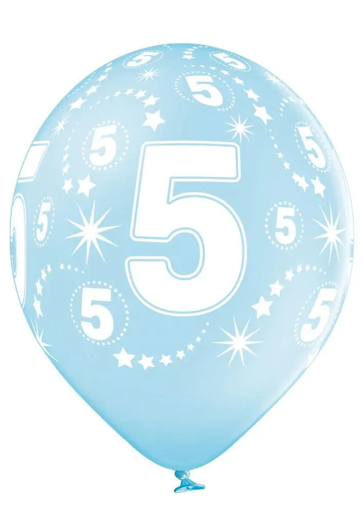 5 Jahre Geburtstag Ballon - Latex bedruckt