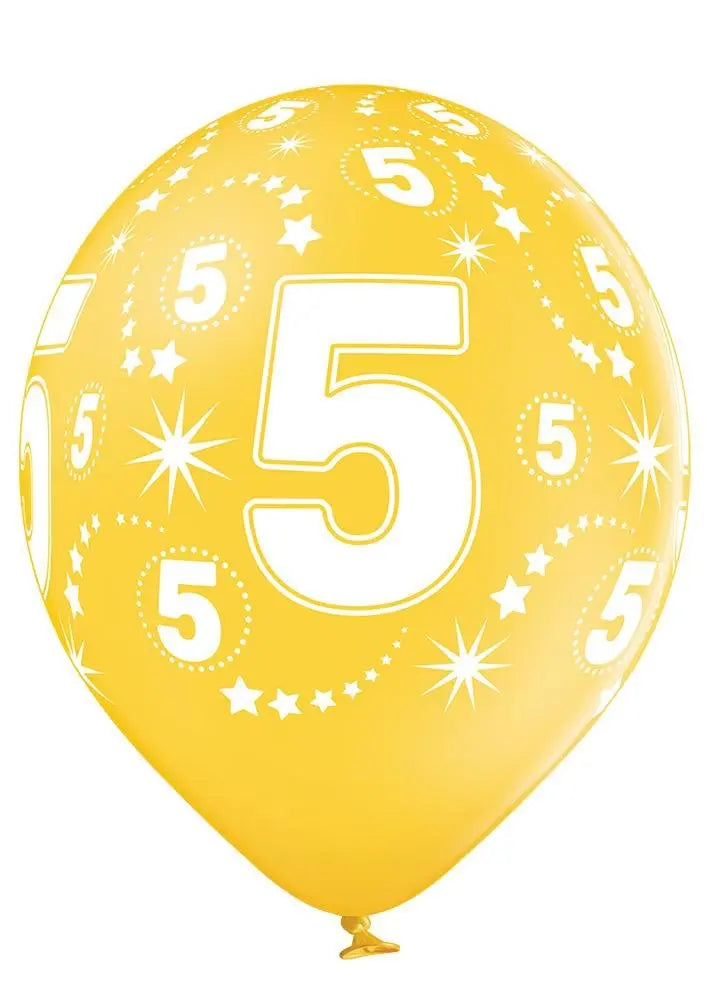 5 Jahre Geburtstag Ballon - Latex bedruckt