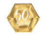 plaque 50e anniversaire or 