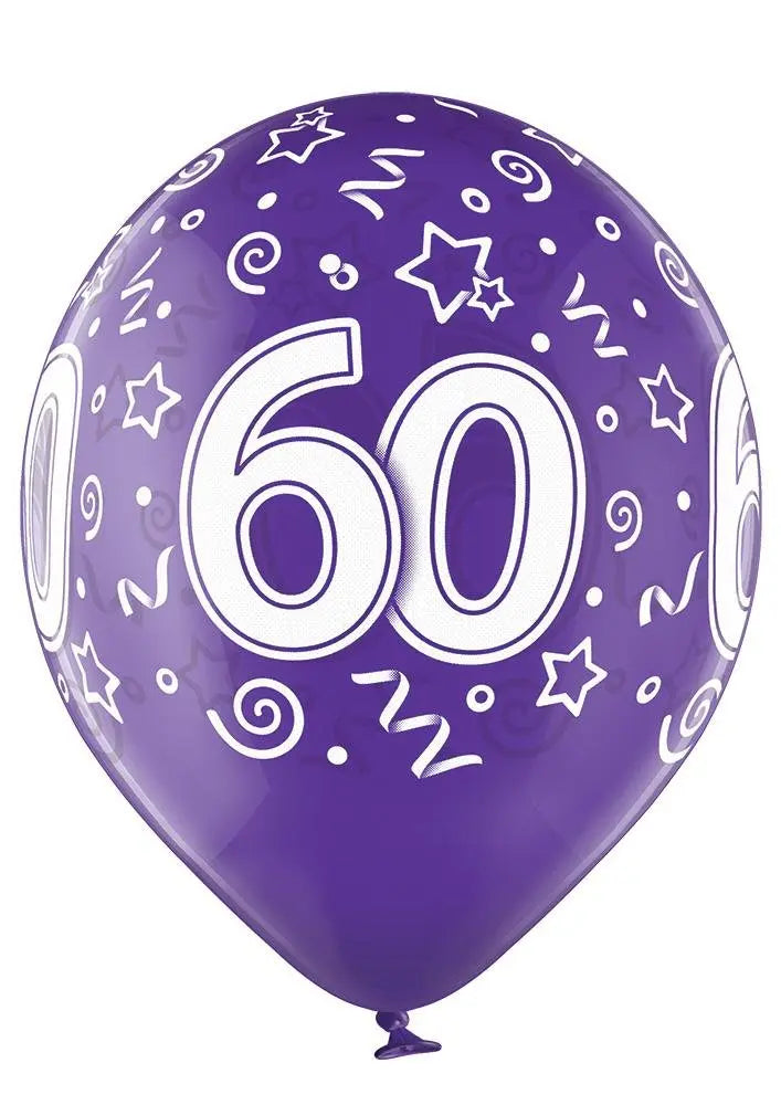 60 Jahre Geburtstag Ballon - Latex bedruckt