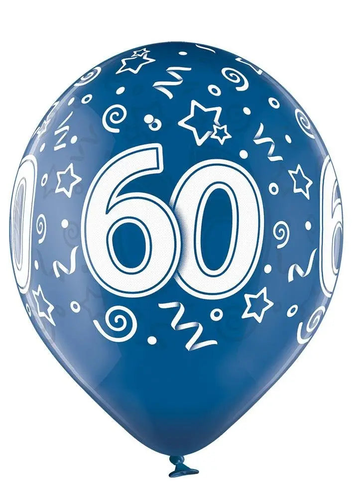 60 Jahre Geburtstag Ballon - Latex bedruckt