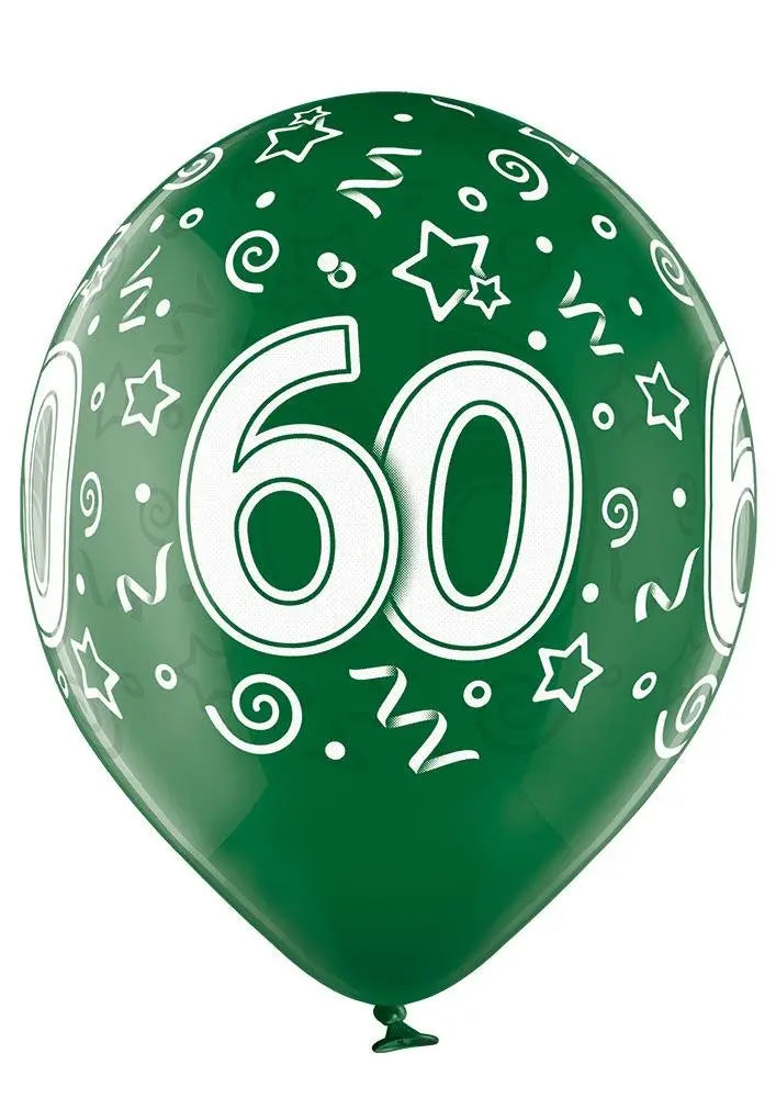 60 Jahre Geburtstag Ballon - Latex bedruckt