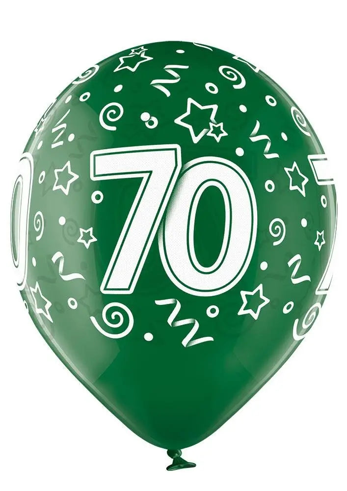 70 Jahre Geburtstag Ballon - Latex bedruckt