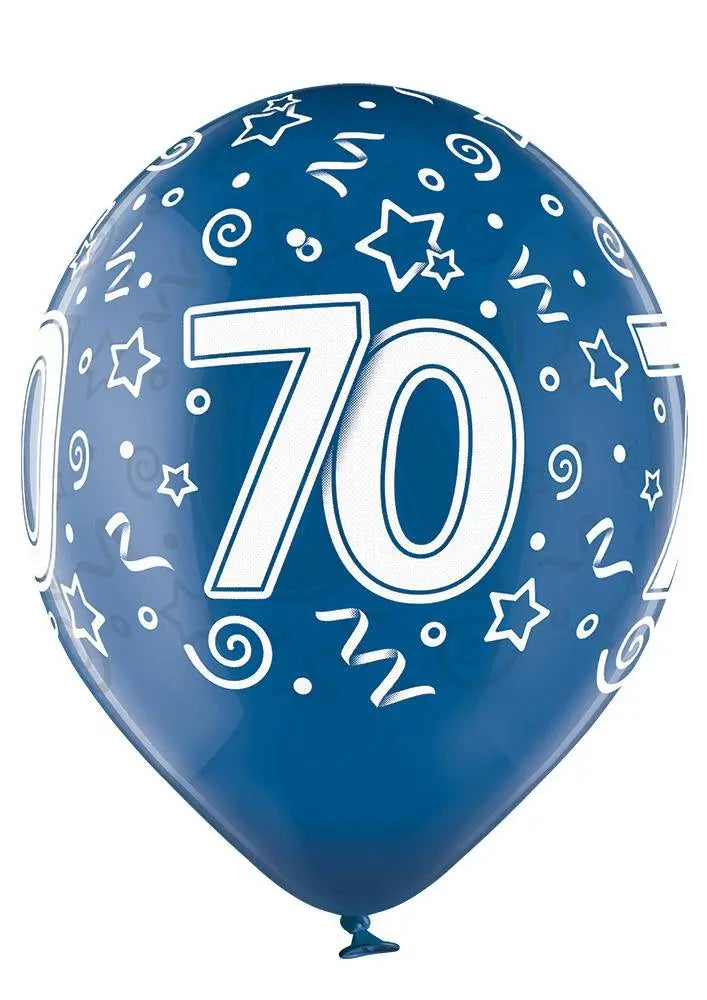 70 Jahre Geburtstag Ballon - Latex bedruckt