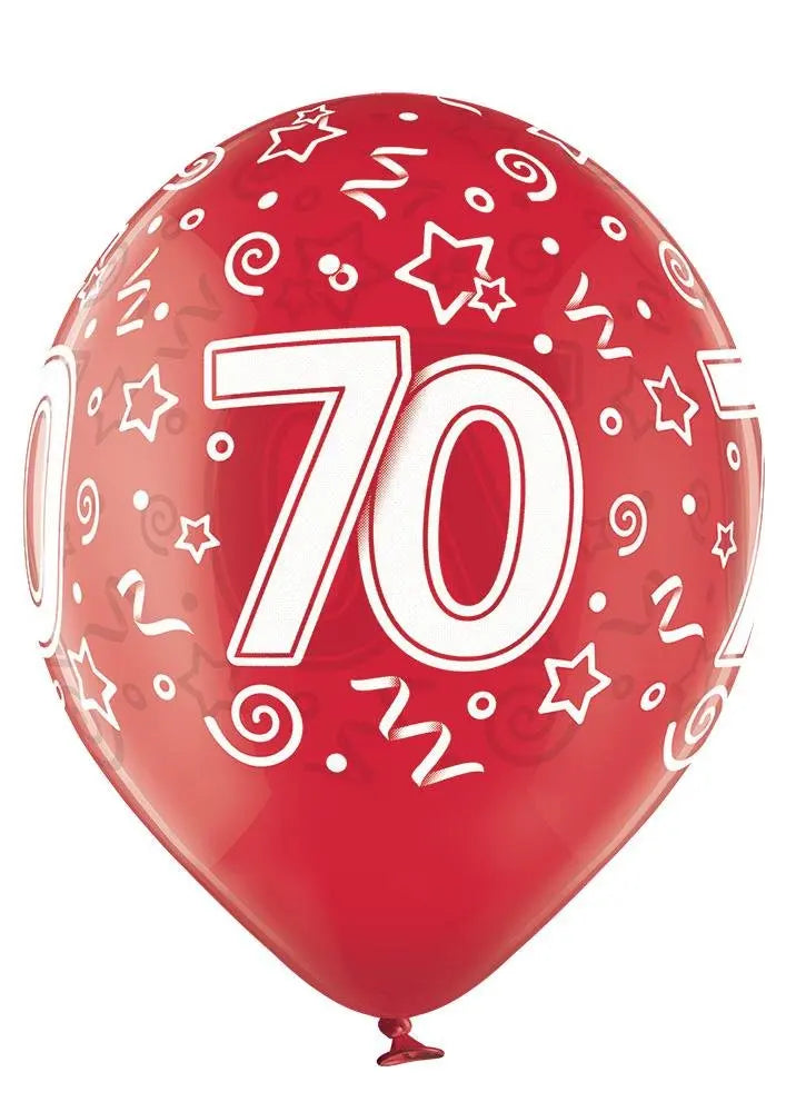 70 Jahre Geburtstag Ballon - Latex bedruckt