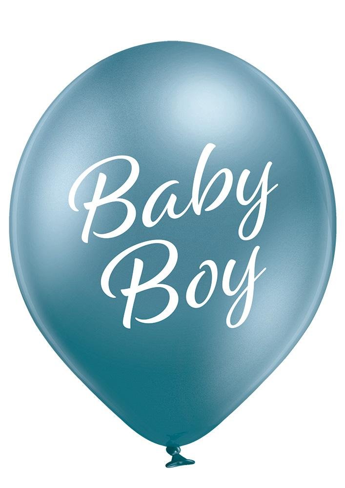 Baby Boy Glossy Ballon - Latex bedruckt