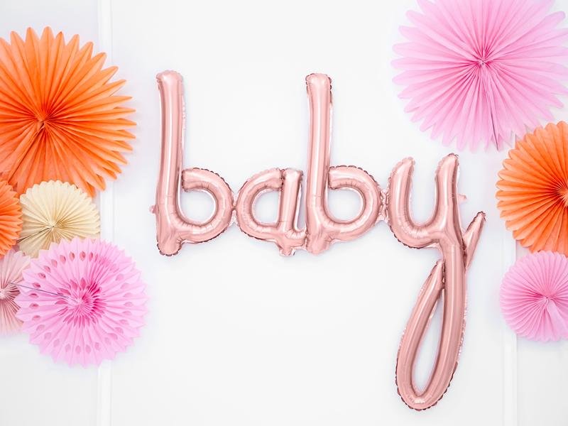 baby XL Ballon Banner rosegold - Ballon Banner