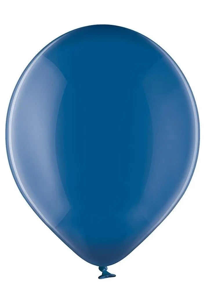 Ballon blau transparent - Latex Ballone Uni normal transparent