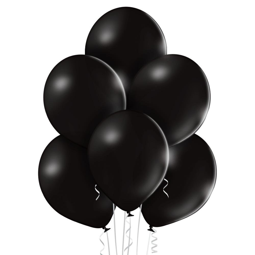 Ballon klein schwarz - Latex Ballone Uni klein