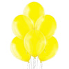 Ballon petit transparent jaune simple 