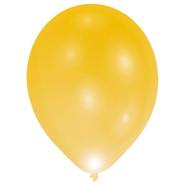 Ballon leuchtend LED gold - Latex LED
