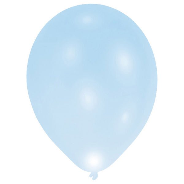 Ballon leuchtend LED hellblau - Latex LED