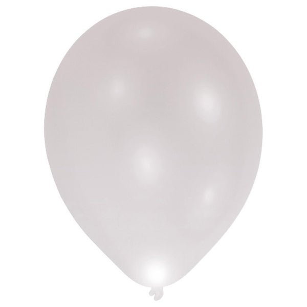 Ballon leuchtend LED silber - Latex LED