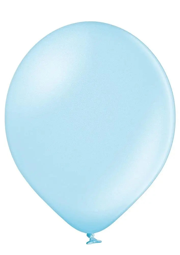 Ballon metallic hellblau Belbal