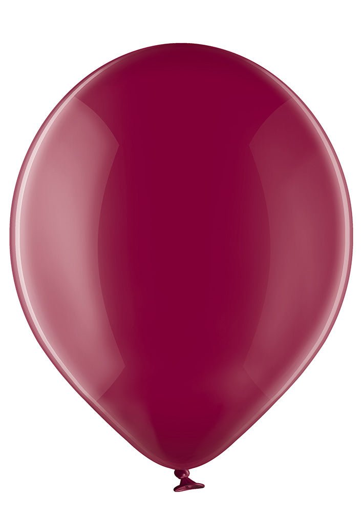 Ballon XL burgundrot transparent - Latex Ballone Uni XL transparent