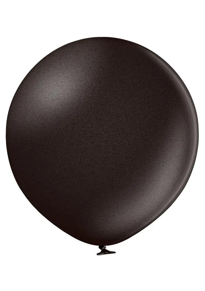 Ballon XL metallic schwarz - Latex Ballone Uni XL metallic