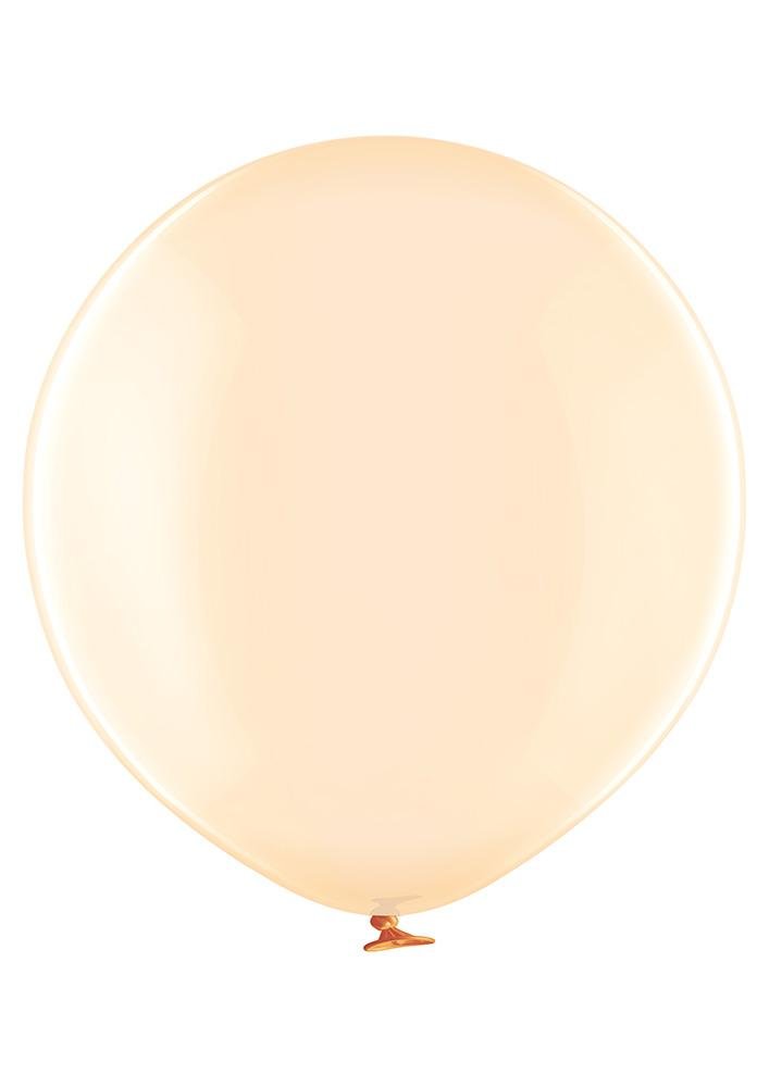 Ballon XL seifen orange transparent - Latex Ballone Uni XL transparent