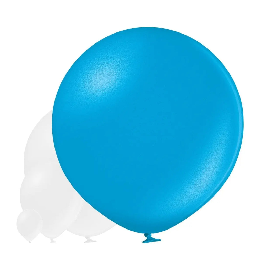 Ballon XXL metallic cyan - Latex Ballone Uni XXL metallic