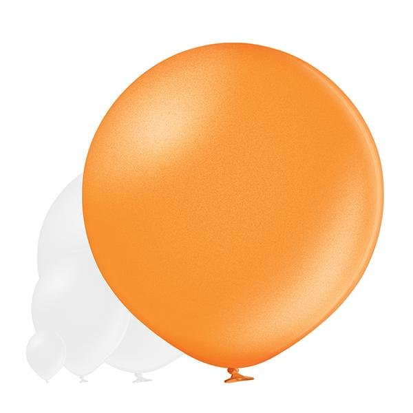Ballon XXL metallic hellorange - Latex Ballone Uni XXL metallic