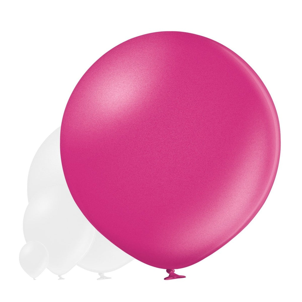 Ballon XXL metallic Pink (Fuchsia) - Latex Ballone Uni XXL metallic