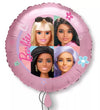 Ballon Barbie rond rose 