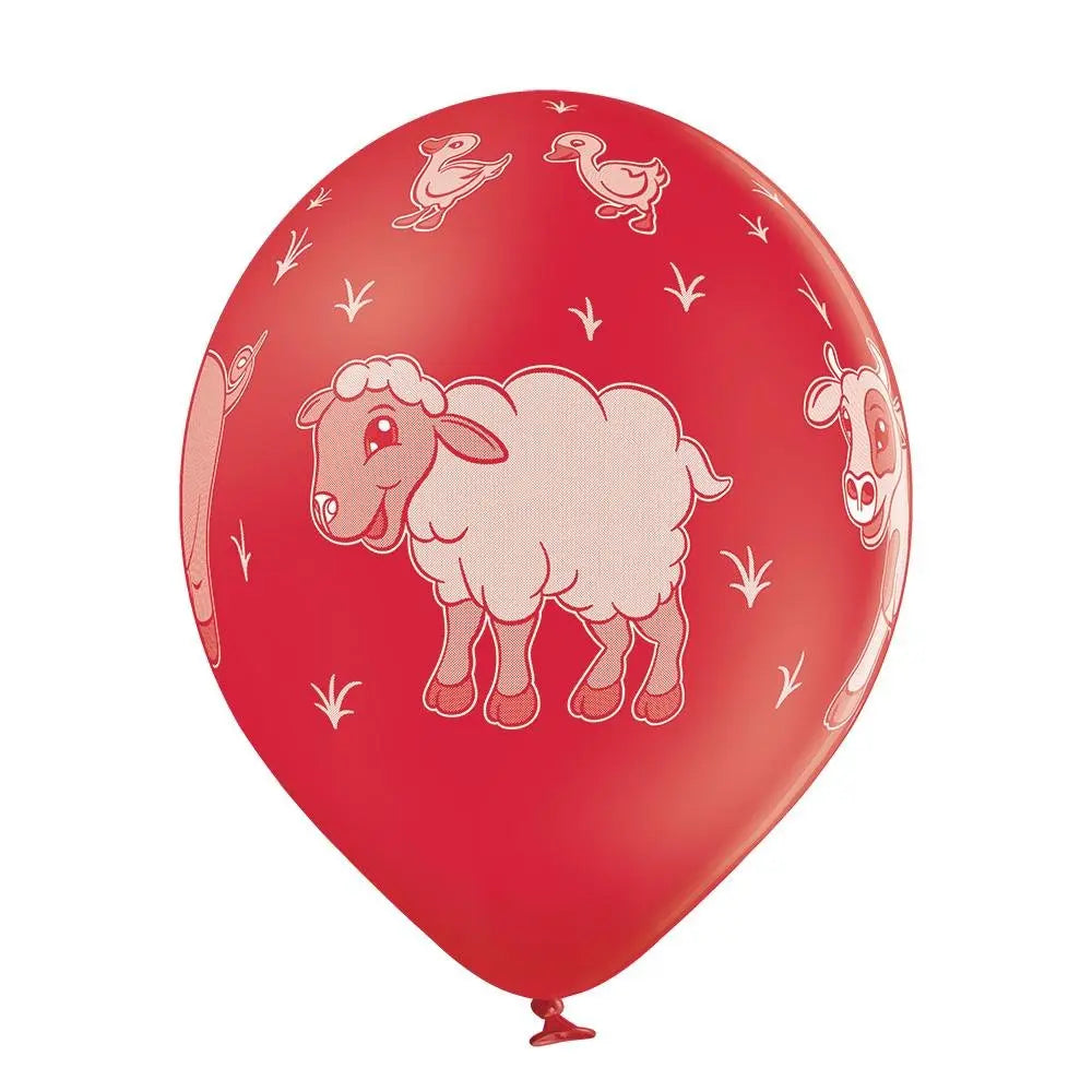 Bauernhof Tiere Ballon - Latex bedruckt