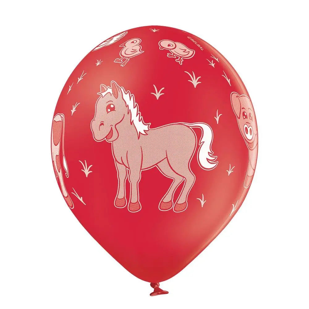 Bauernhof Tiere Ballon - Latex bedruckt