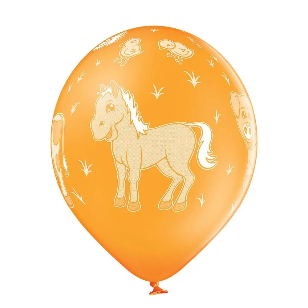 Bauernhof Tiere Ballon - Latex bedruckt