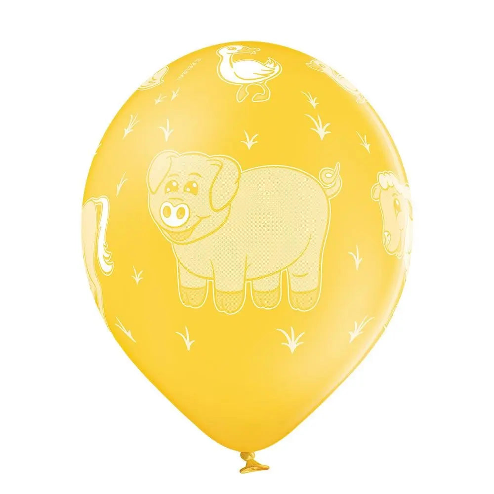 Bauernhof Tiere Ballon - Latex bedruckt