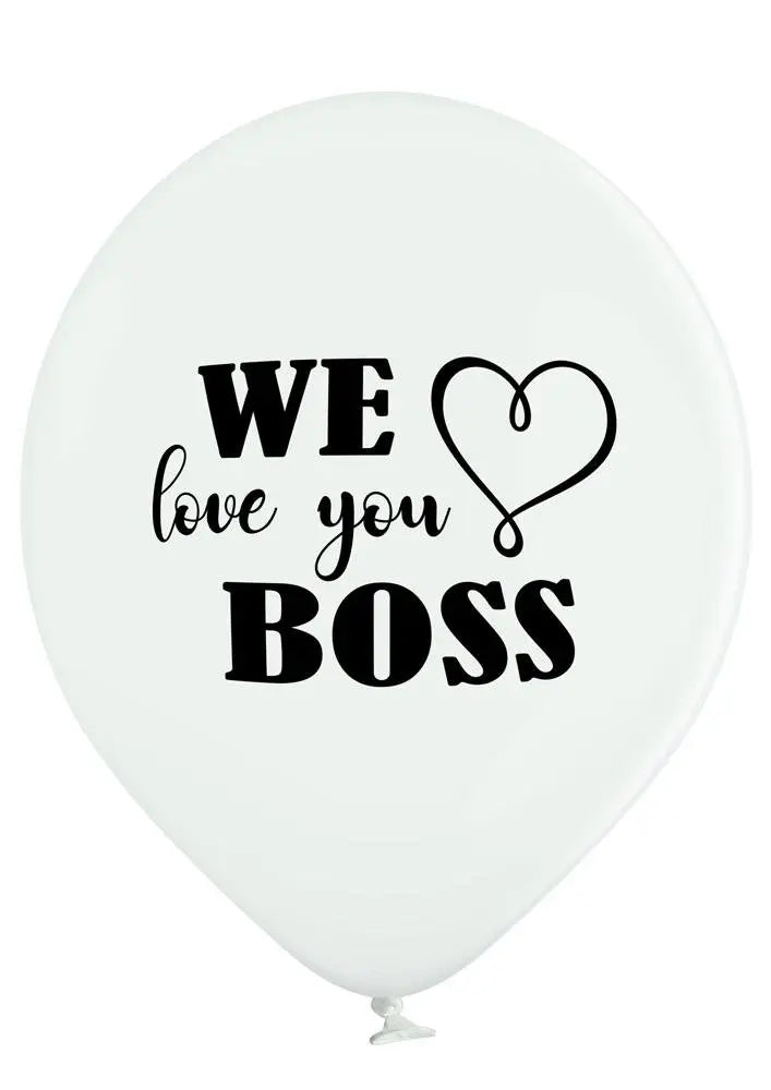 Best Boss ever Ballon - Latex bedruckt