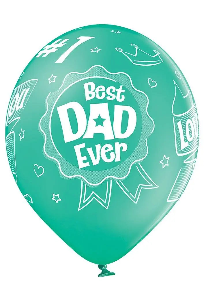 Best Dad Ever Ballon - Latex bedruckt