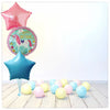 Bouquet pour Ballon Macaron Joyeux Anniversaire Licorne (rempli d'hélium) 