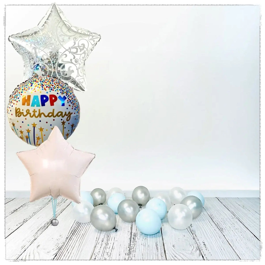 Bouquet zu Frozen Ballone (mit Helium gefüllt) - Bouquet zu Ballone