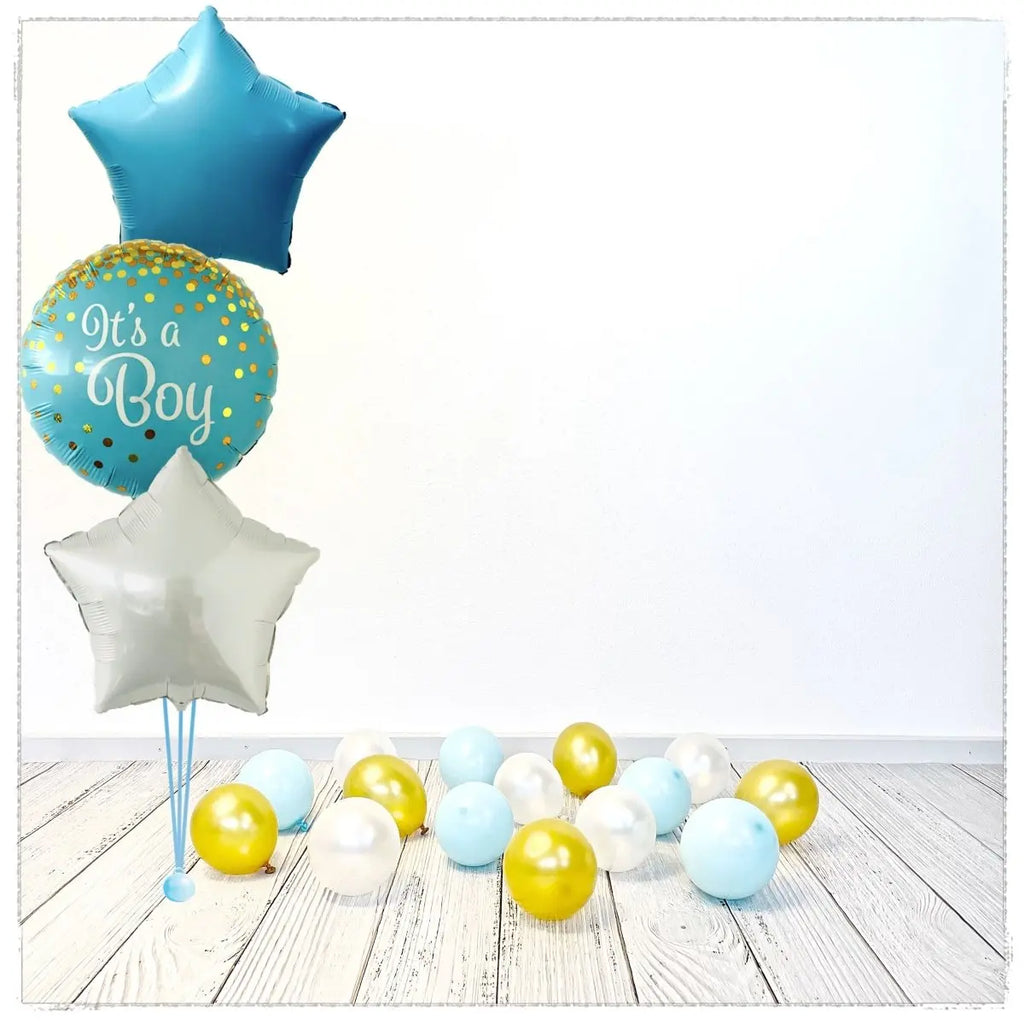 Bouquet zu It's a Boy Buggy Ballon (mit Helium gefüllt) - Bouquet zu Ballone
