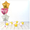 Bouquet pour It's a Girl ballon biberon (gonflé à l'hélium) 