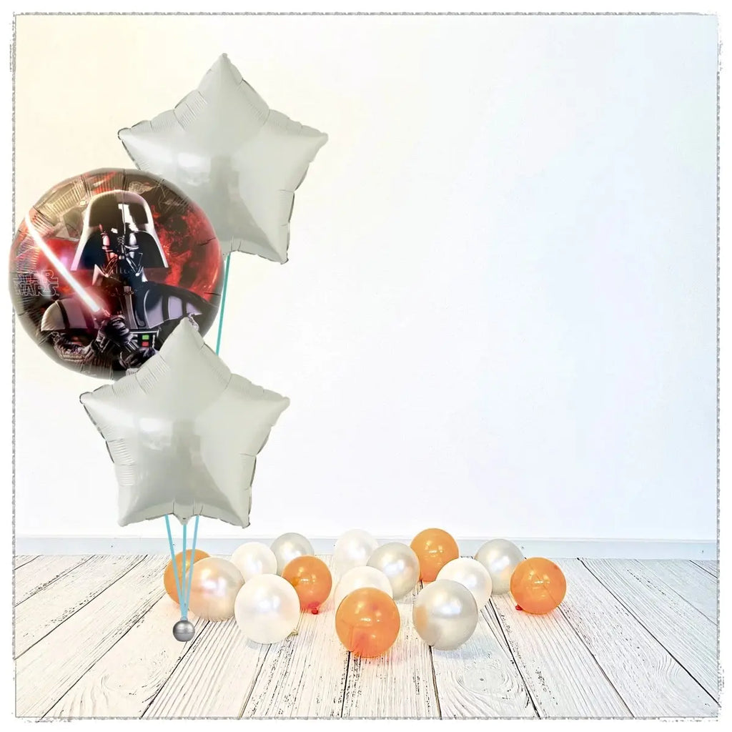 Bouquet zu Star Wars BB8 Ballon (mit Helium gefüllt) - Bouquet zu Ballone